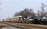 NS 6804 leads train 214 northbound 